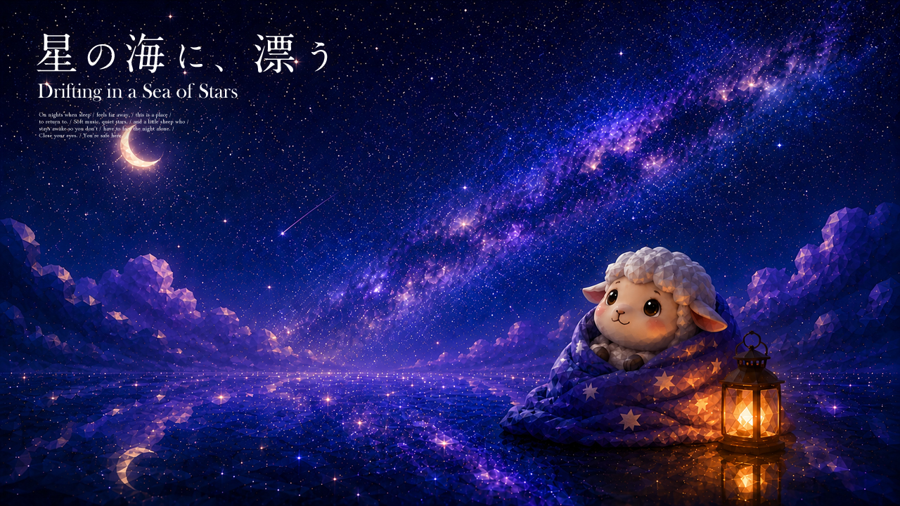 星の海に、漂う｜1時間｜528Hzをそっと添えた深い夜の睡眠音楽